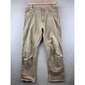 Kuhl Mens RYDR Utility Work Pants Carpenter Khaki Outdoor Size 38x34